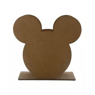 15 Porta Guardanapos Mickey Em Mdf / Crú