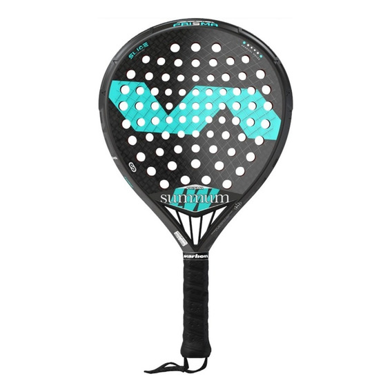 Paleta De Padel Varlion Lw Summum Prisma 22 Redonda + Funda Color Negro