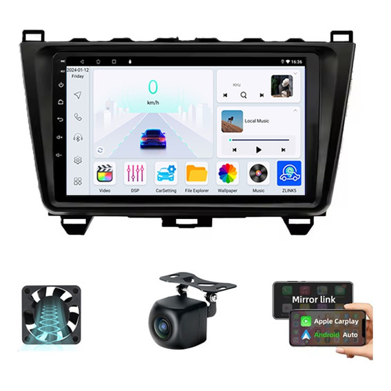 Auto Estereo Pantalla Carplay 2+64g Para Mazda 6 2007-2014