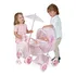 Coche Plegable Maria De Cuevas + Accesorios P/ Muñecas Niños Color Rosa