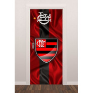 Porta Futebol Flamengo Adesivo Resistente De Alta Resolução