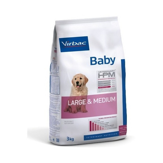 Alimento Baby Large & Medium Virbac Hpm 12 Kg