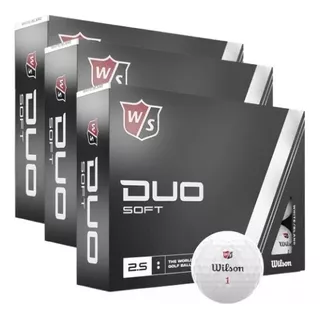 Pelotas De Golf Wilson Duo Soft Caja X36 Color Blanco
