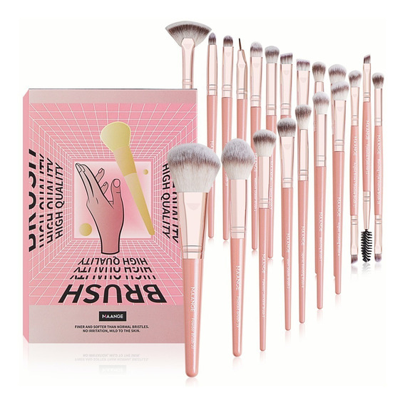 Set de 20 brochas de maquillaje Maange TSX-MAG5748HK+ZH rosa