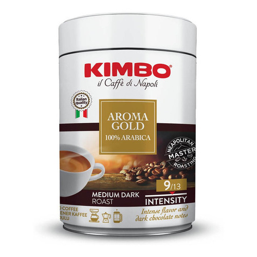 Café Italiano Kimbo Aroma Gold Molido Lata 250 G