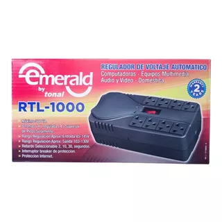 Regulador Rtl-1000 500va 8 Tomas Equipos Electrónicos 110v