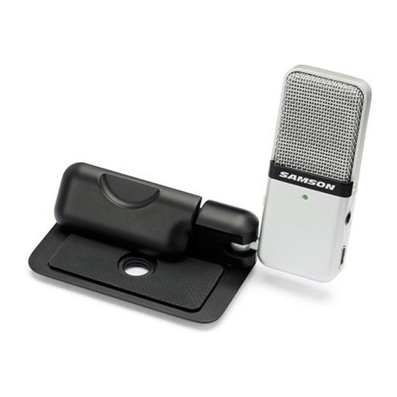 Microfono Samson Go Mic Usb Para Pc Y Mac Plata Nuevo!!!