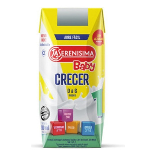 Leche Infantil Liq. La Serenisima Crecer Baby 1 X200ml X24un