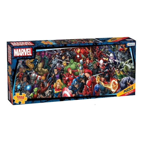 Puzzle Marvel 1000 Piezas 97 X 34 Cm - Tapimovil - Dgl Games