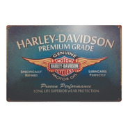 Carteles Chapa Litografia Vintage Harley Davidson 30x20