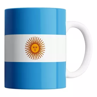 Taza De Cerámica - Bandera Argentina