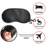 Antifaz Para Dormir, Protector De Ojos, Satinado, Para Viajes En Avión, Color Negro