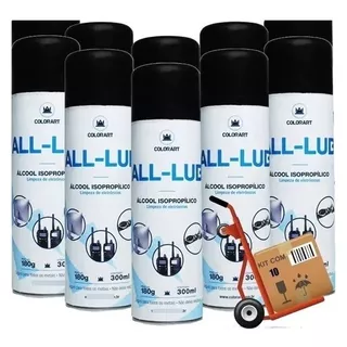 10 Spray Álcool Isopropílico Limpa Placa E Circuito 300ml 