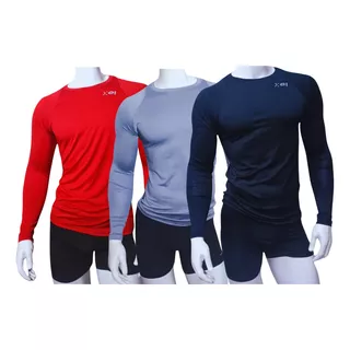 3 Pack Playera De Licra, Spandex, Elastano Xp One