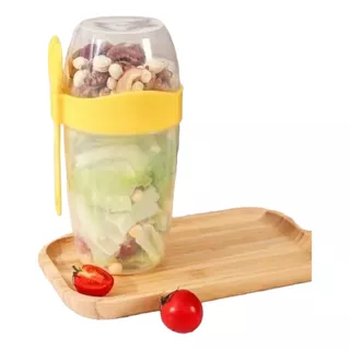 Vaso Para Yogurt Leche Y Cereal Frutas Frutos Secos Portable