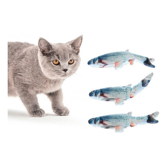 Pez Interactivo Para Gatos + Catnip 