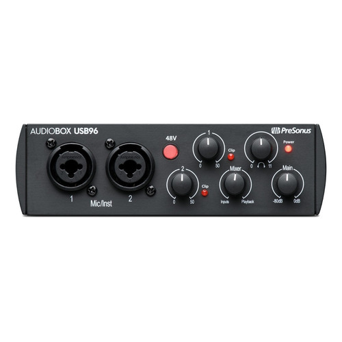 Interfaz de audio PreSonus AudioBox USB negra