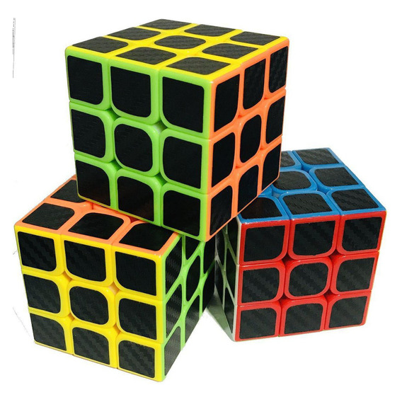 Cubo Rubik Profesional 3x3x3 Cm De Carbono Alta Calidad 