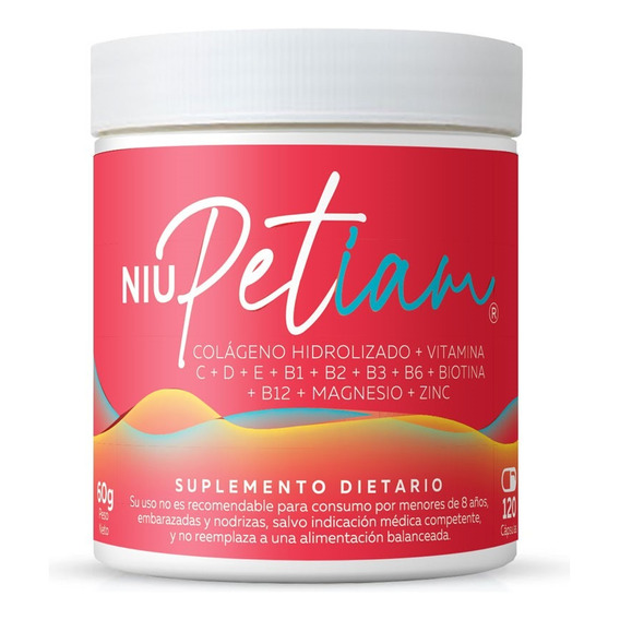 Colageno Hidrolizado Niu Petiam Vitaminas Biotina 30 Porcion