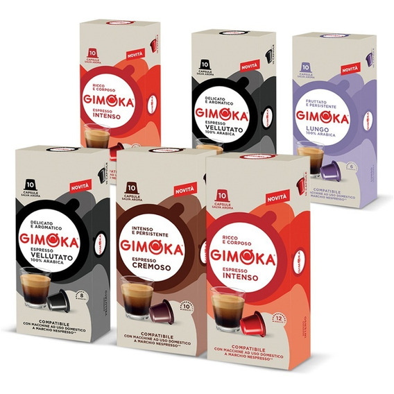 60 Cápsulas Nespresso Compat. Gimoka - 2 Packs Envío Gratis!