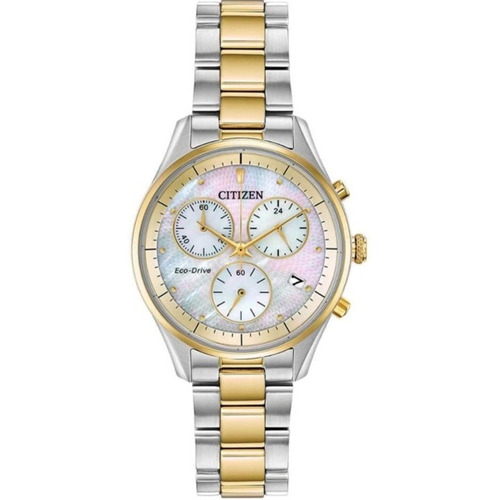 Reloj Citizen 61167 Fb1444-56d Mujer Chandler Chrono Color del fondo Madre Perla 61167