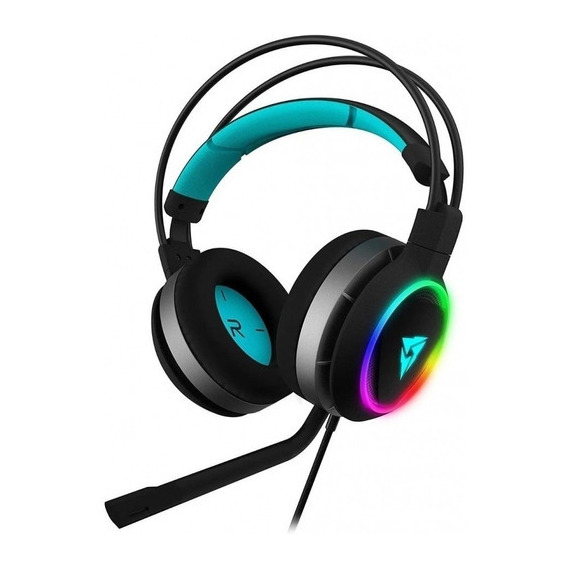 Auricular Headset Aerocool Thunderx3 Ah7 Rgb Usb 7.1 Acuario Color Negro