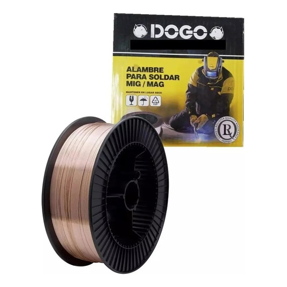 Alambre Mig Mig Soldar 0.8mm Rollo 5kg 70s-6 Dogo Dog25601