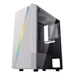 Gabinete Gamer Frontal Led Rgb Vidro Temperado Black Bg-018