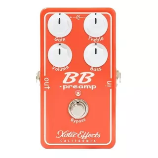 Pedal De Efeito Xotic California Bb Preamp V1.5  Laranja