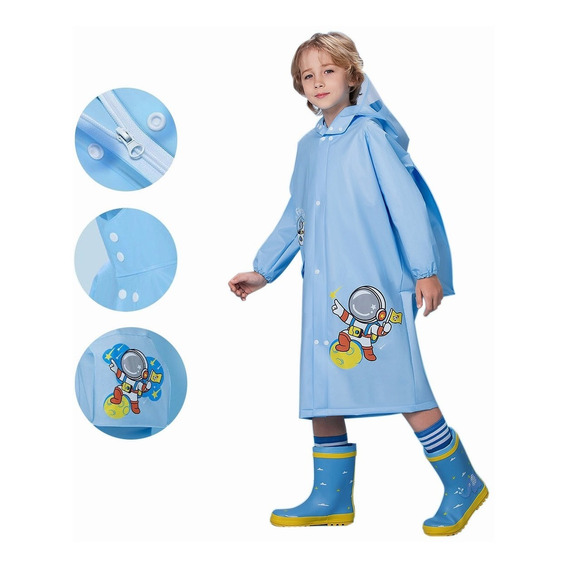 Chubasquero Transpirable Impermeable Con Dibujos Para Niños