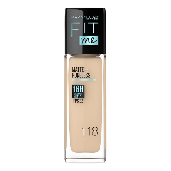 Base De Maquillaje Fit Me Matte Maybelline 118 Light Beige