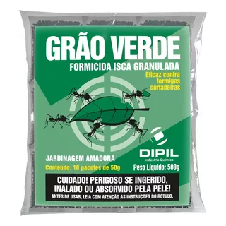 Isca Granulada Grão Verde 500gr (kit C/5 Pacotes)