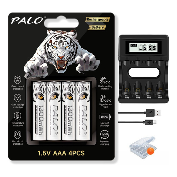 Cargadores Y Baterías Recargables Para Palo Pila 1.5v Aa/aaa