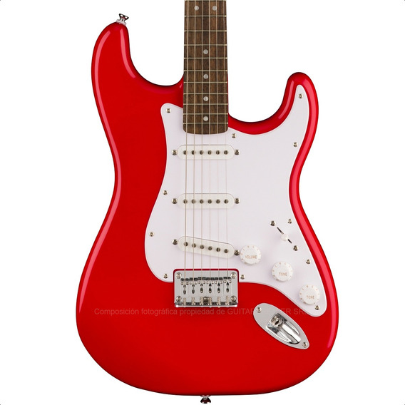 Guitarra Electrica Stratocaster Fender Squier Bullet Strat Color Red Fiesta Material Del Diapasón Palisandro Orientación De La Mano Diestro