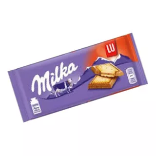 Barra De Chocolate Importado - Milka Lu (biscoito Doce)