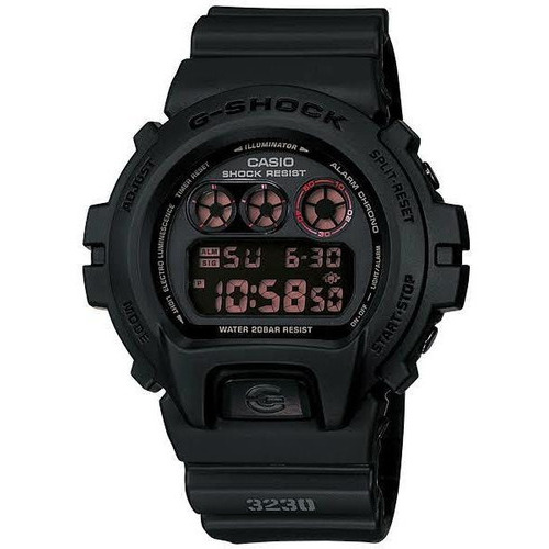 Reloj Casio G-shock Dw-6900ms-1 G Shock Dw6900 Color de la correa Negro Color del bisel Negro Color del fondo Negro