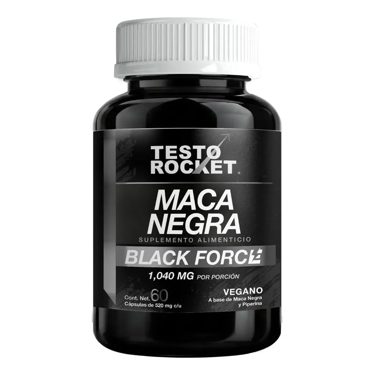 Testo Rocket Maca Negra Peruana Organica Black Force | Máxima Potencia 1040mg por ...