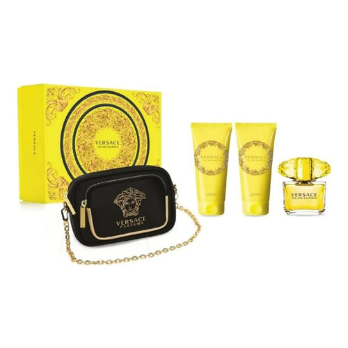 Versace Yellow Diamond Woman Edt 90ml+sg+bl+cartera