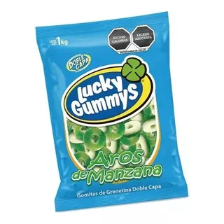 Gomitas Aros De Manzana Lucky Gummys Caja Con 8 Kg