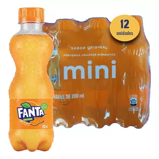 Fanta Laranja Pet 200ml (12 Unidades)