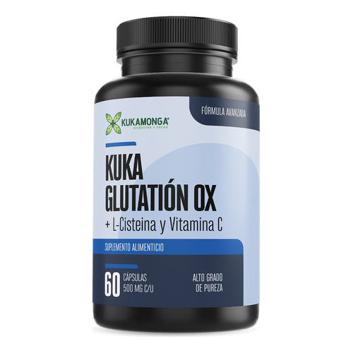 Glutatión Ox, L- Cisteina, Vitamina C, - 60 Cápsulas Sabor Sin sabor