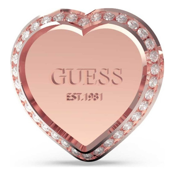 Aretes Para Mujer Guess Fine Heart Oro Rosa