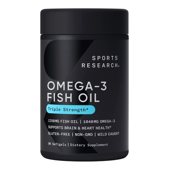 Omega-3 Fish Oil 1250mg Triple Strength Aceite Pescado X 90