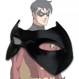 Antifaz Tim Drake Robin Impresion 3d Batman Dc Comics Ktsr