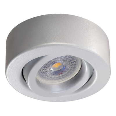 Spot Plafon Blanco Movil Circular Apto Led Gu10 Luz Desing