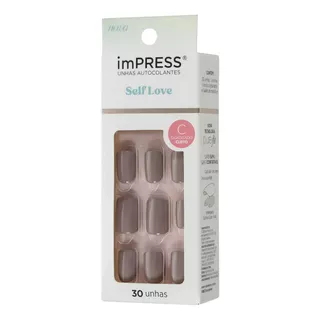 Unhas Autocolantes Kiss Ny Impress Extra Quadrado Curto 