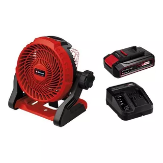 Ventilador Inalambrico Portatil Einhell + Bateria 2.5ah Cantidad De Aspas 3 Estructura Rojo Aspas Rojo Diámetro 18 Cm Frecuencia 50hz