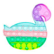 Pop It Pato Cisne Ganso Toy Colores Pasteles Multicolor
