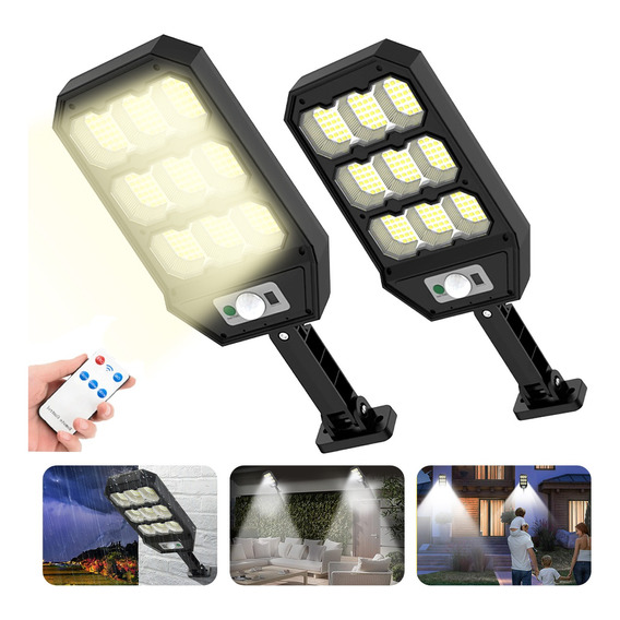 Lamparas Focos Led Solar Exterior Con Sensor 279 Bombillas*2