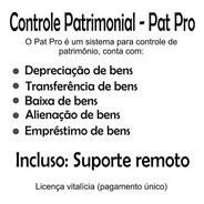 Pat Pro Sistema Controle De Patrimônio - Licença Vitalícia